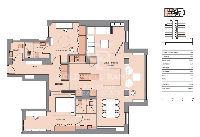 For sale luxury apartment in Eixample Derecho, new development with parking and storage room