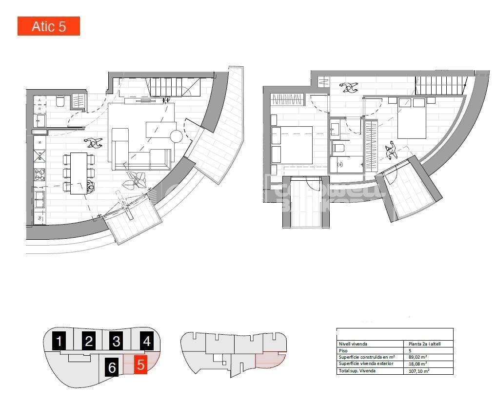 Ático 2 habitaciones Alquiler Andorra la Vella