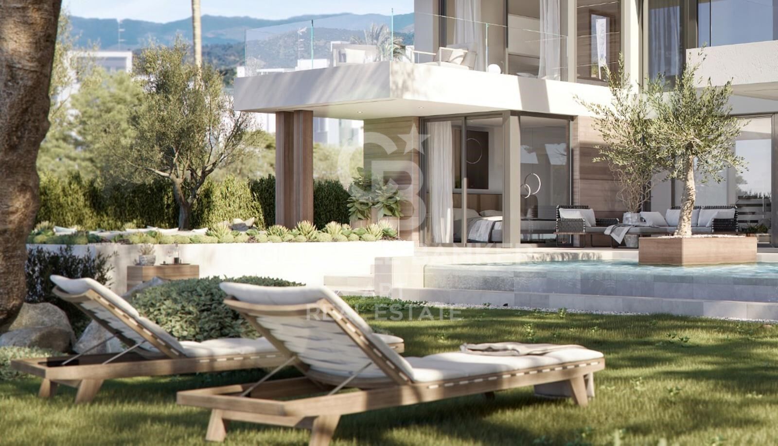 Moderne Luxusvilla mit Meerblick in Los Flamingos, Benahavís