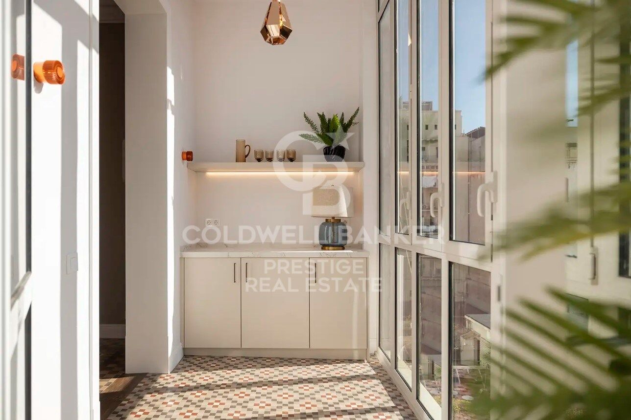 Exklusive Wohnung mit Terrasse in Rambla Catalunya
