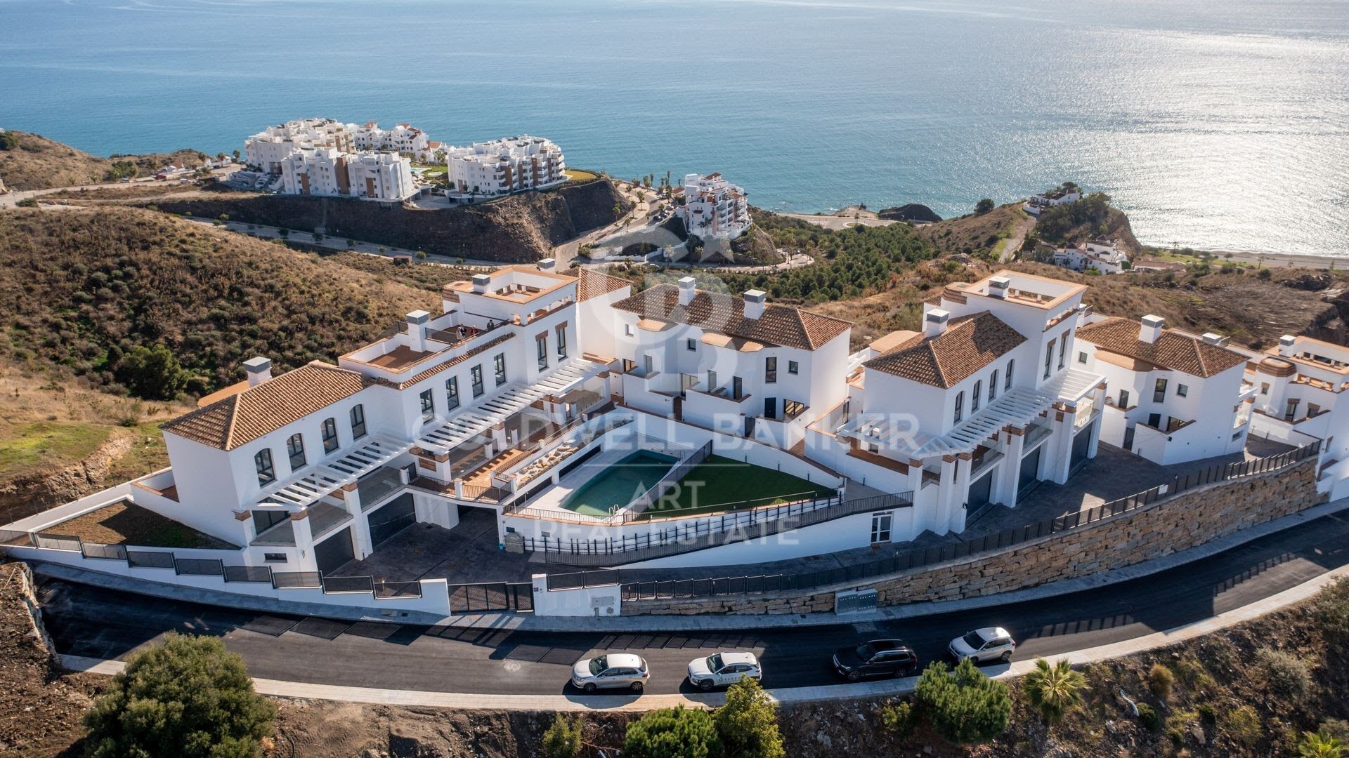 Newly built townhouses with spectacular sea views in Torrox