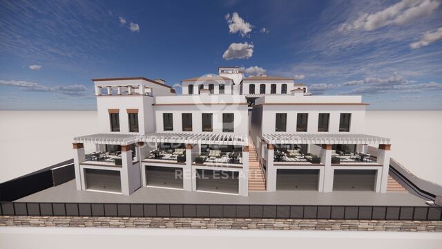 Promoción de adosados de obra nueva con espectaculares vistas al mar en Torrox