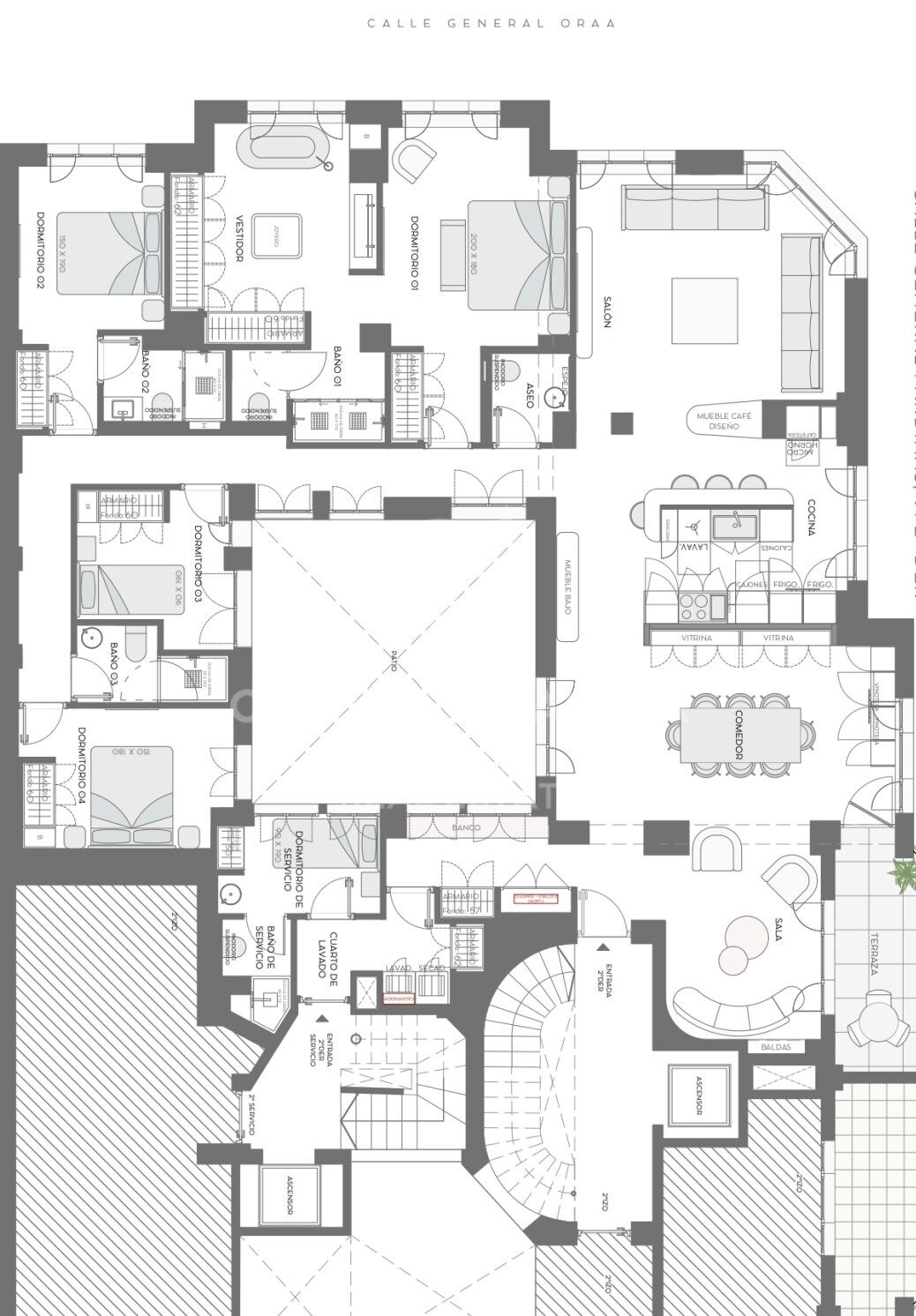 Renovated 5-bedroom apartment with terrace in Lista, Madrid