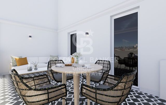 Renovated exterior 2-bedroom apartment in Ibiza, Madrid