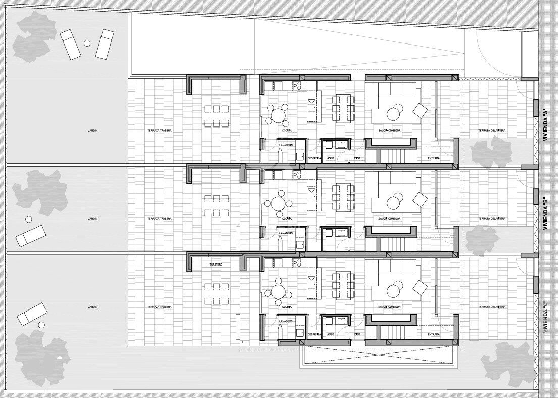 Design-Reihenhäuser mit privatem Pool in Benisanó