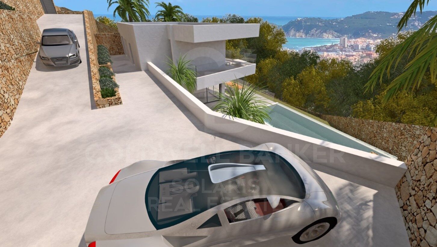 Villa contemporaine avec de grandes terrasses et une connexion parfaite entre l'intérieur et l'extérieur