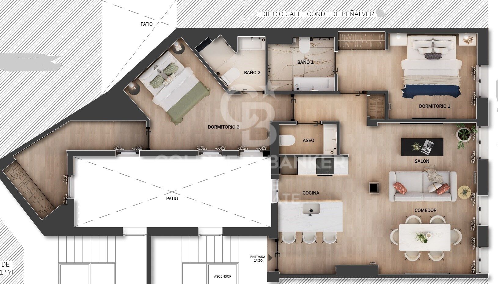 Renovierte Außenwohnung in Lista, Madrid