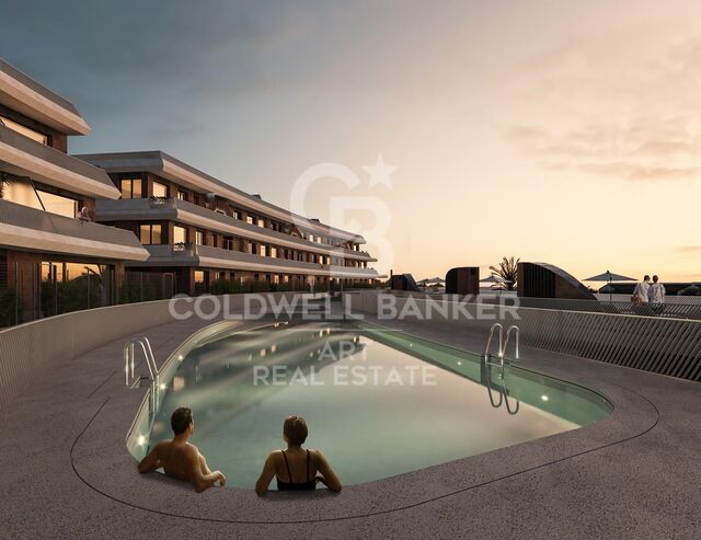 Einzigartige Neubauwohnung in Mijas mit Panoramablick auf das Meer verfügbar.