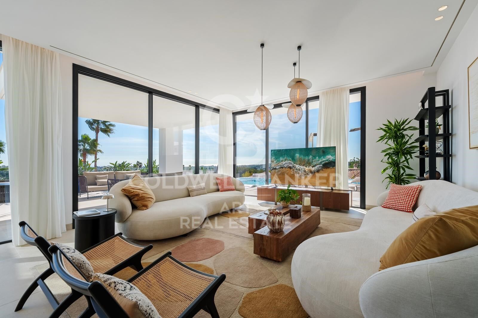 Außergewöhnliche zeitgenössische Villa in La Quinta mit Panoramablick