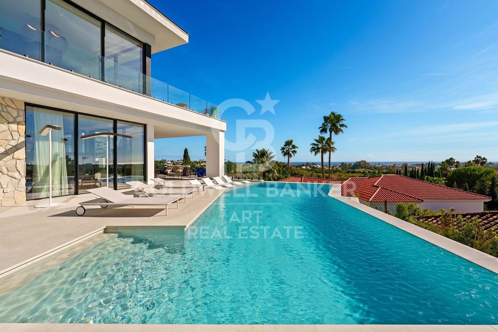 Außergewöhnliche zeitgenössische Villa in La Quinta mit Panoramablick