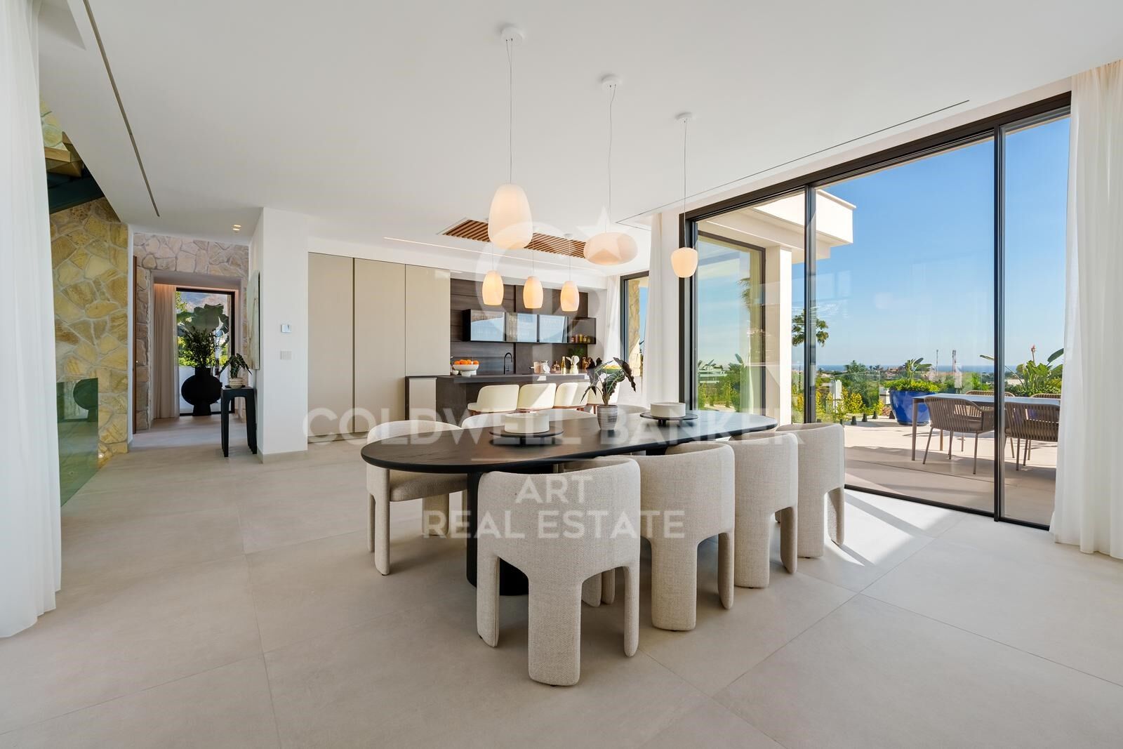 Außergewöhnliche zeitgenössische Villa in La Quinta mit Panoramablick