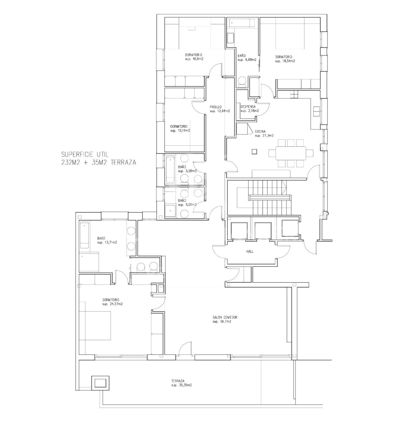 Penthouse à rénover à Castellana, Madrid