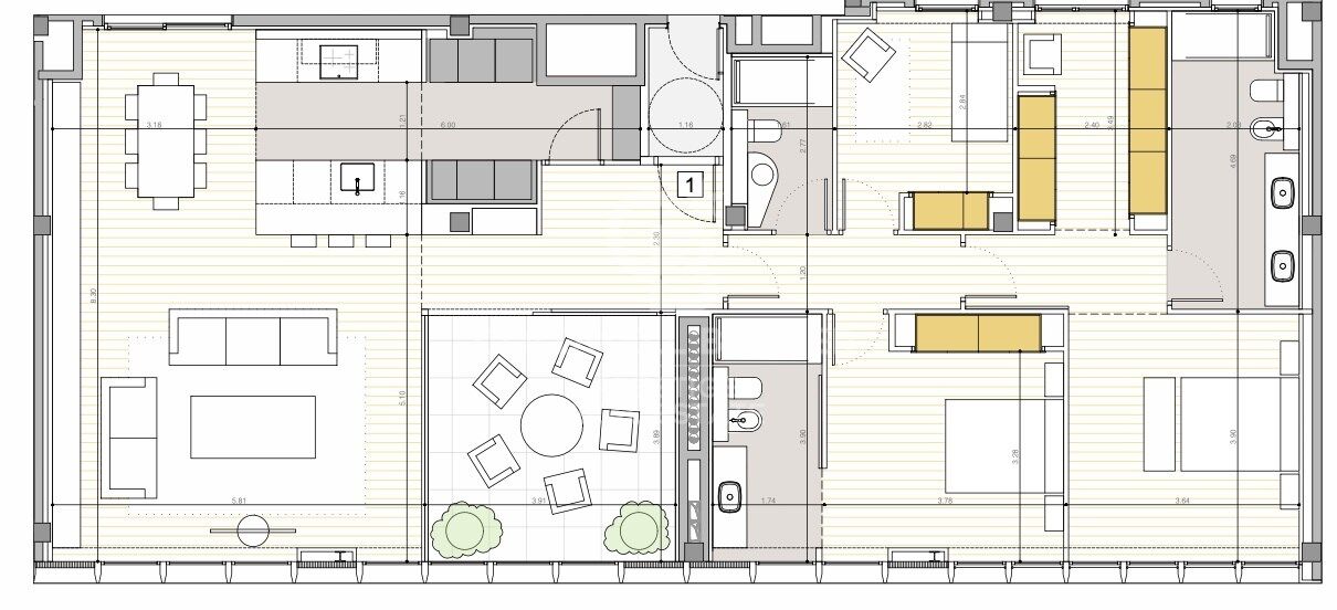 En venta ático reformado con terraza y opción a parking en Rambla Cataluña , Barcelona