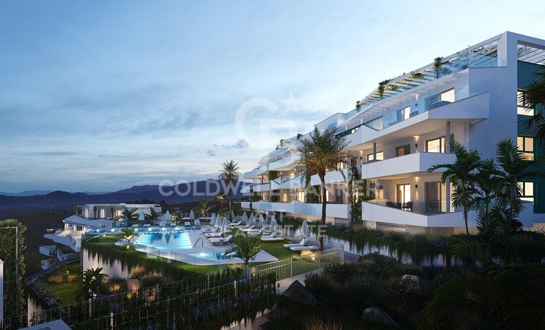 Nouveaux appartements de luxe avec vue spectaculaire sur la mer à Mijas