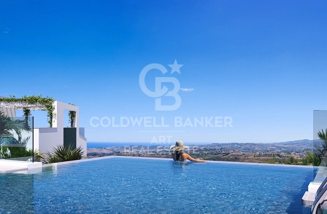 New luxury apartments with spectacular sea views in Mijas