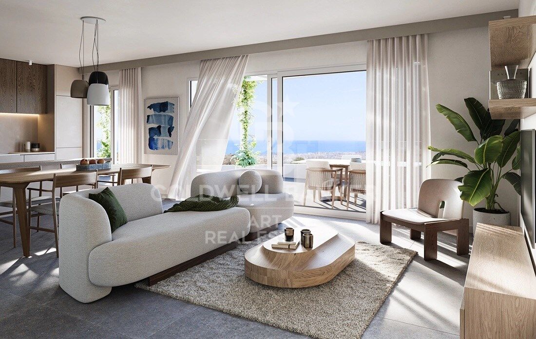 Nouveaux appartements de luxe avec vue spectaculaire sur la mer à Mijas
