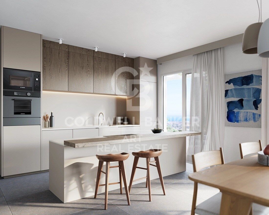 Nouveaux appartements de luxe avec vue spectaculaire sur la mer à Mijas