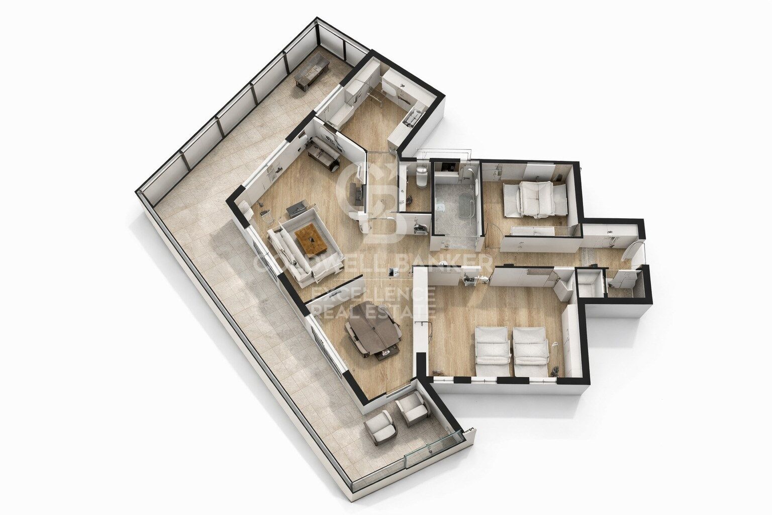 Penthouse avec terrasse spectaculaire de 70 m² et fort potentiel à Patraix