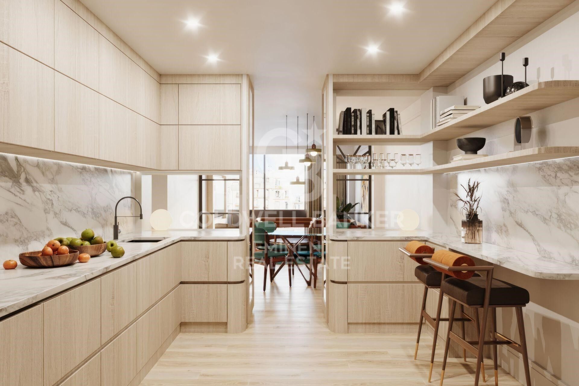 Bureau réhabilité en logement