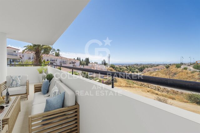 Schöne renovierte Villa mit Blick auf das Meer und die Berge in Mijas Pueblo