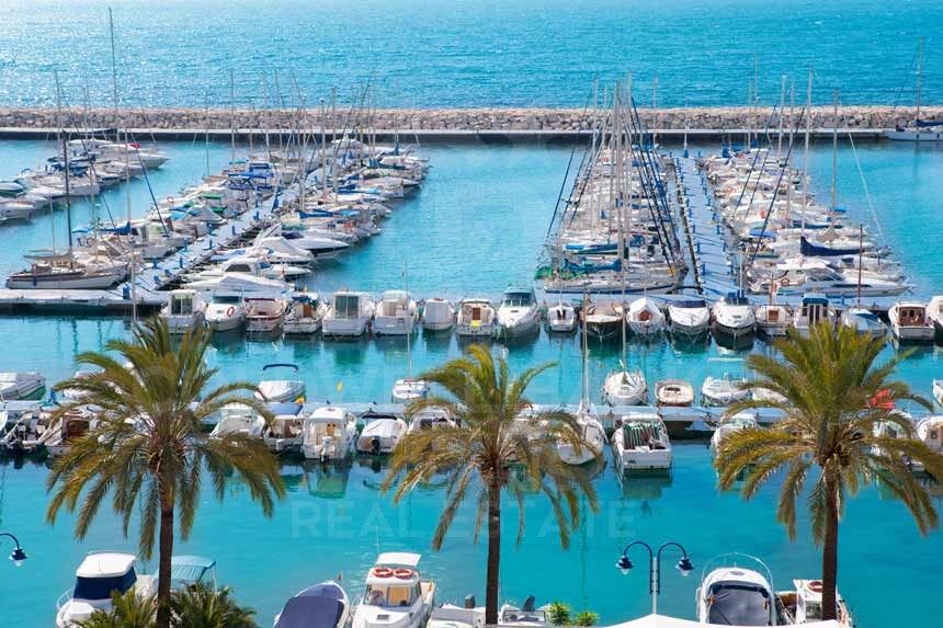 1,008m² plot, 30% buildable in Portet de Moraira. South orientation.