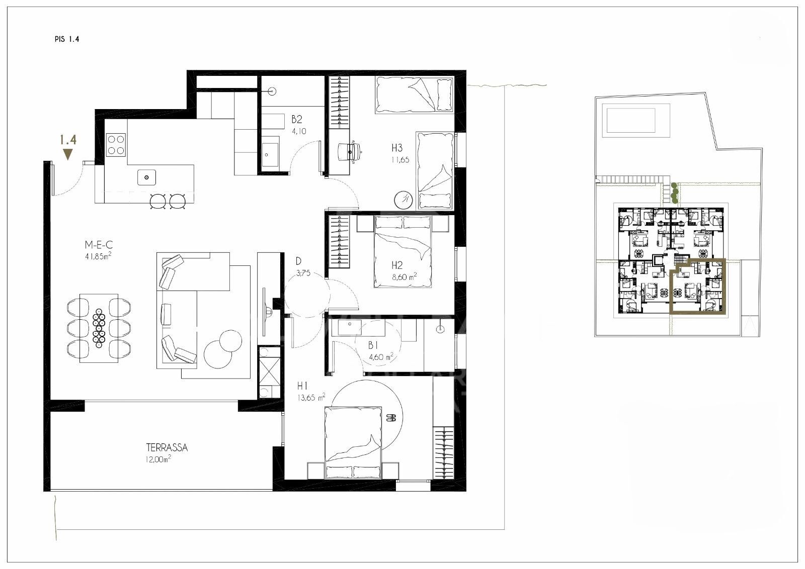 Apartamento de obra nueva