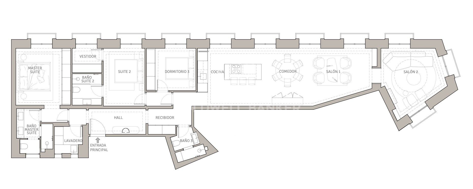 Appartement extérieur à rénover avec 11 balcons à Goya, Madrid