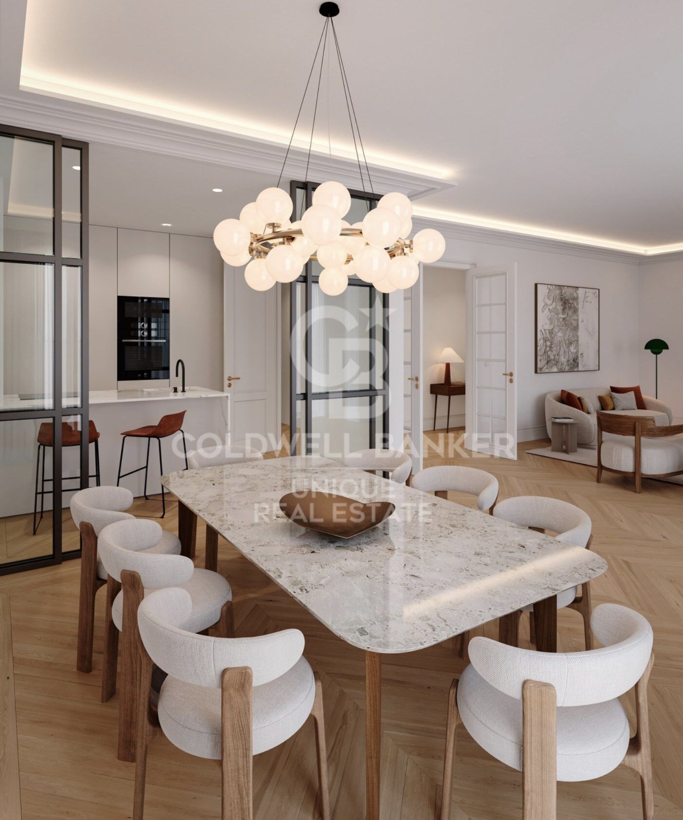 Piso reformado de 3 habitaciones en Almagro, Madrid