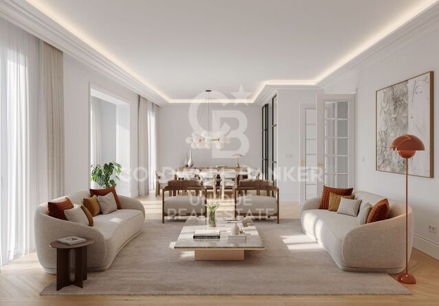 Renovierte 3-Zimmer-Wohnung in Almagro, Madrid