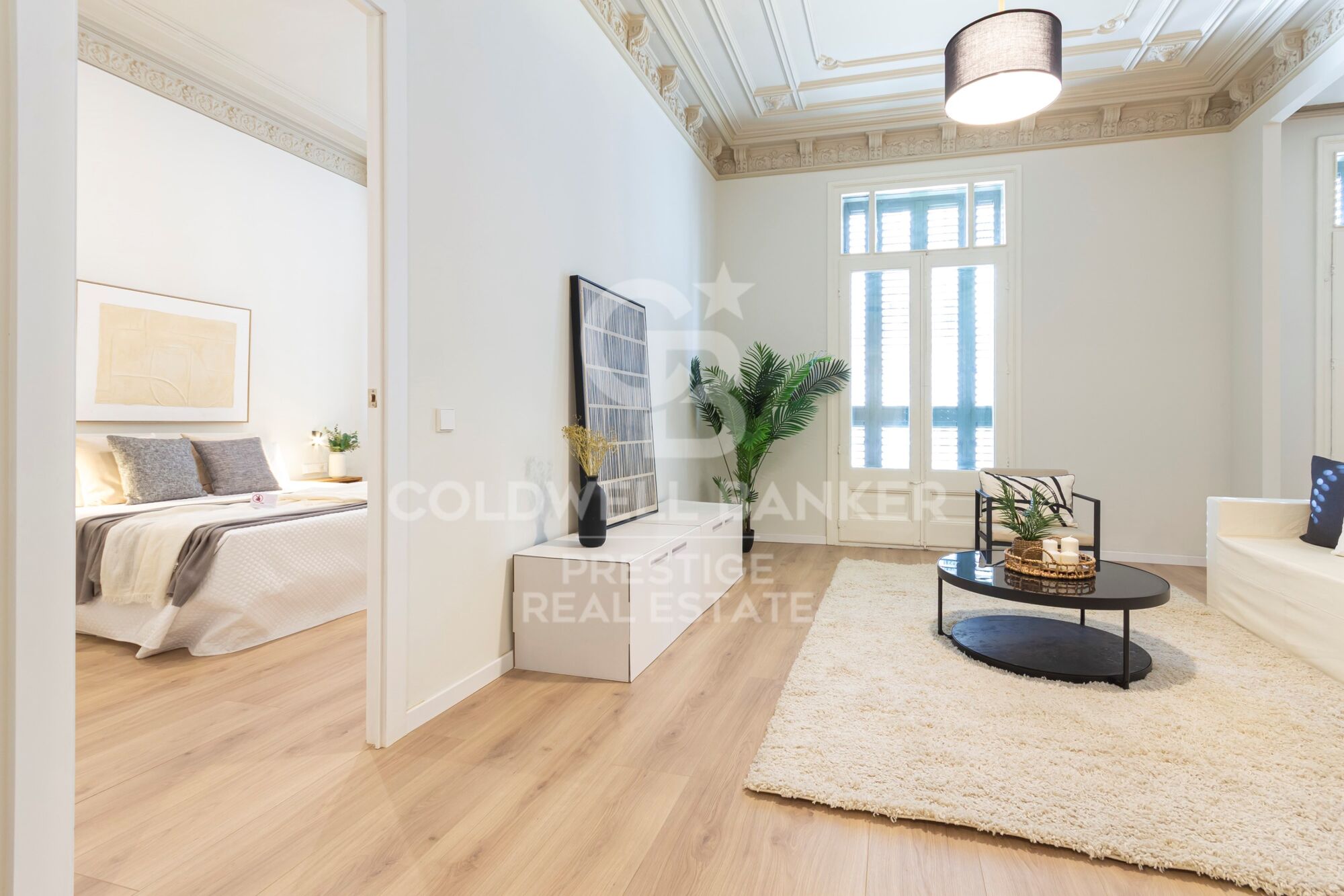 Exclusive modernist apartment with two balconies in the heart of Eixample, Barcelona
