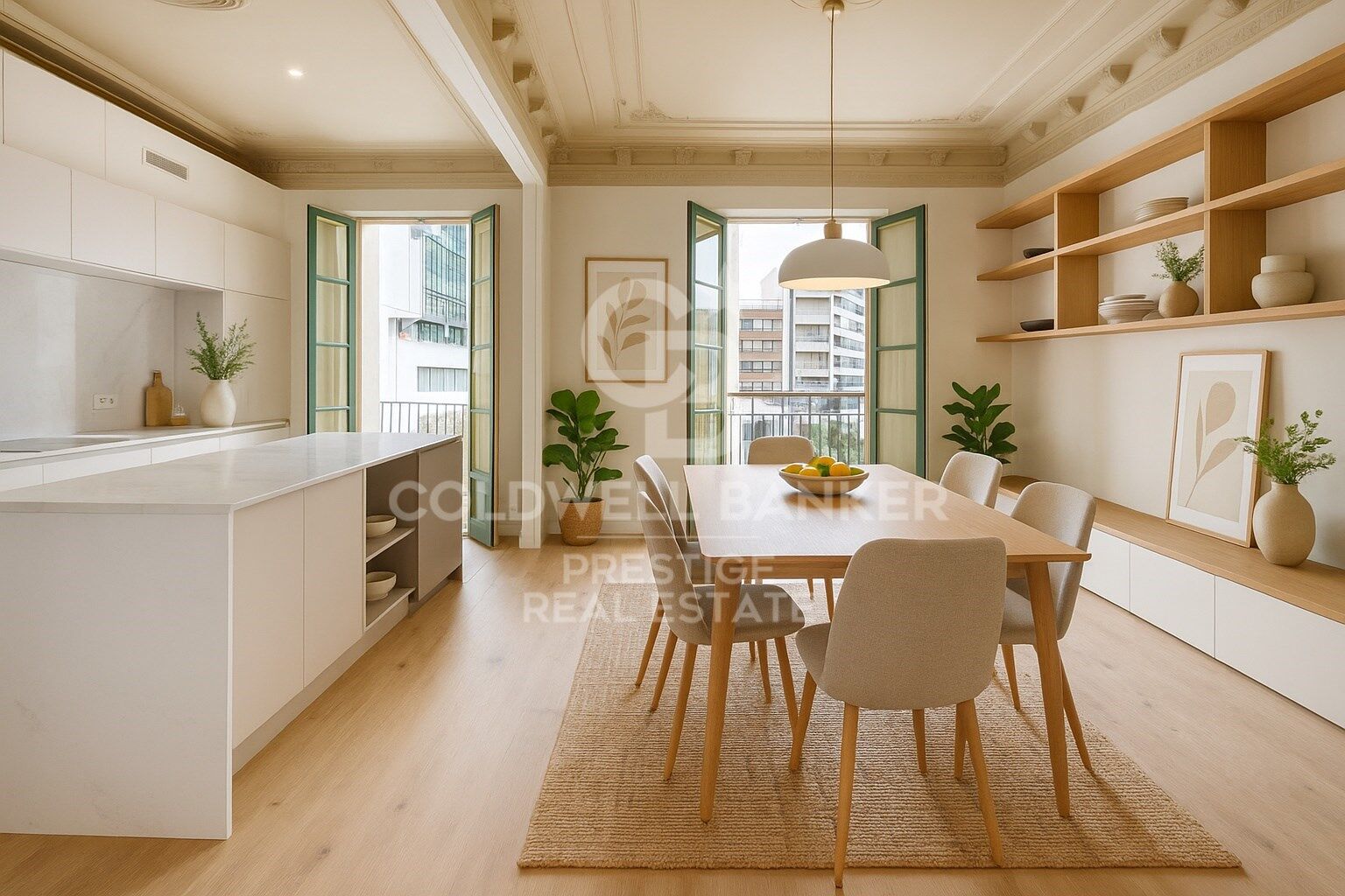 Renovierte Wohnung im Quadrat d'Or in Eixample Esquerra, Barcelona