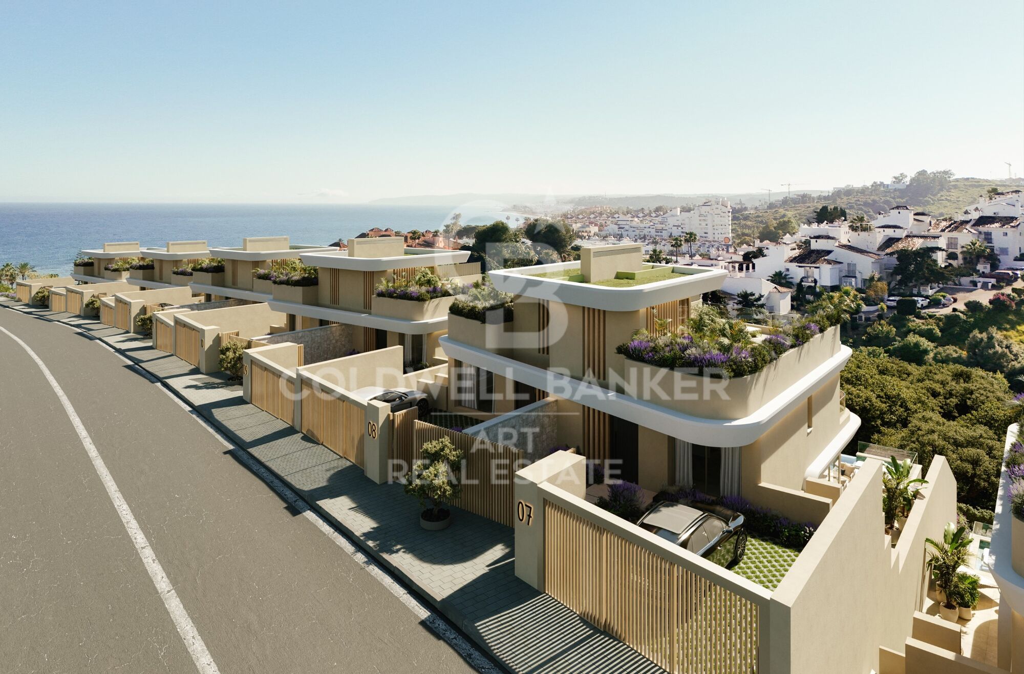 Casas adosadas exclusivas en la prestigiosa zona de Seghers, Estepona