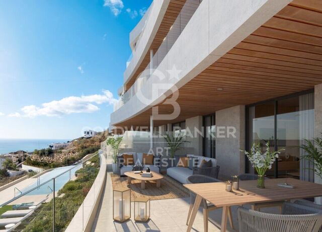 Spectaculaires appartements neufs avec vue panoramique sur la mer à Rincón de la Victoria