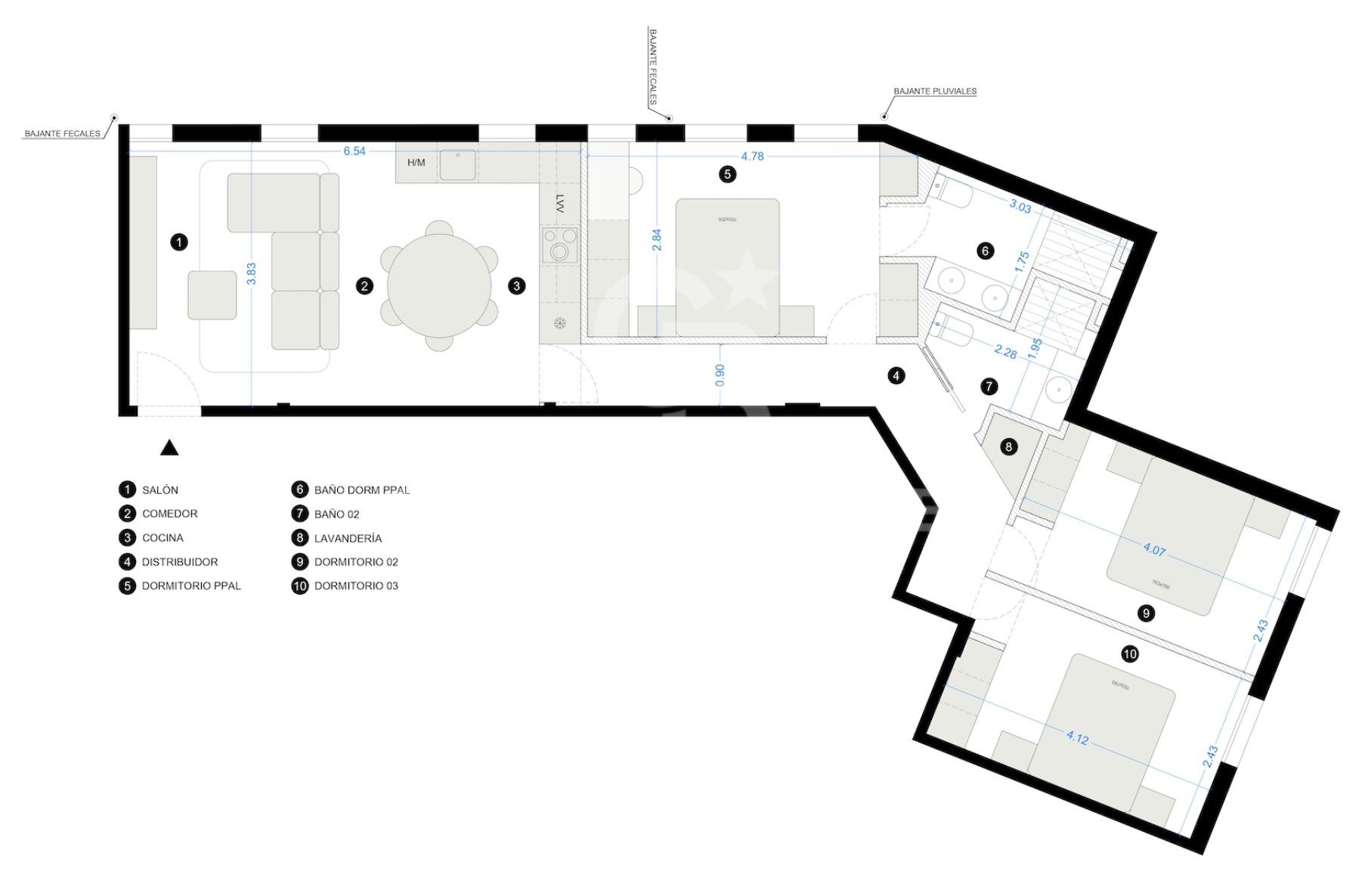 Wohnung 3 Schlafzimmer Verkauf Madrid