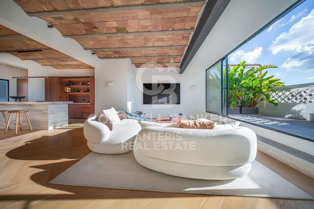 Bright renovated penthouse with terrace