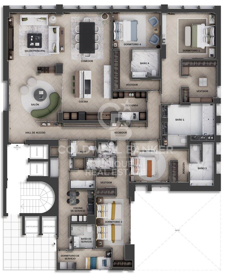 Piso exterior con 5 dormitorios en el Viso