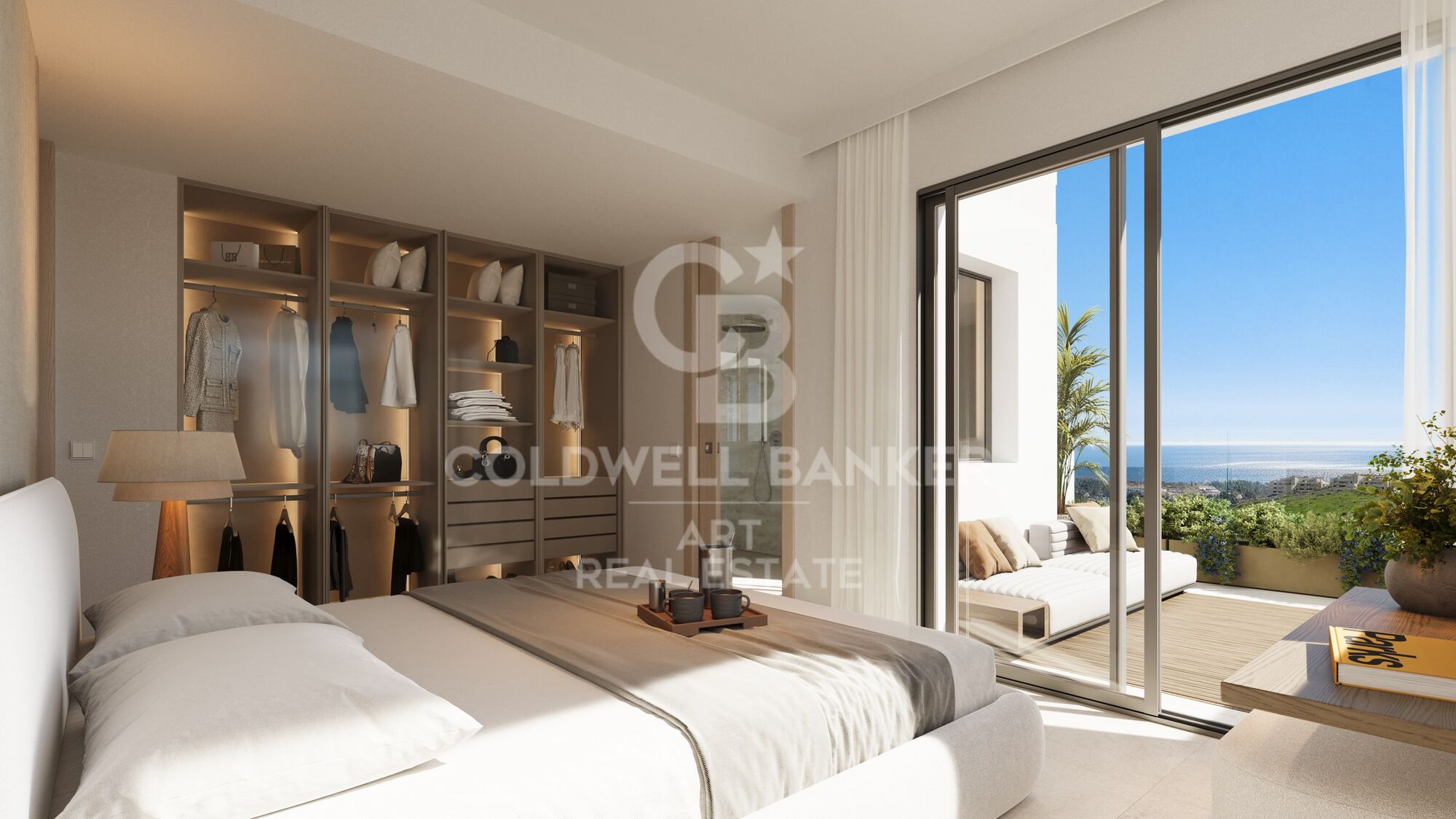 New apartments with sea and mountain views in Mijas.