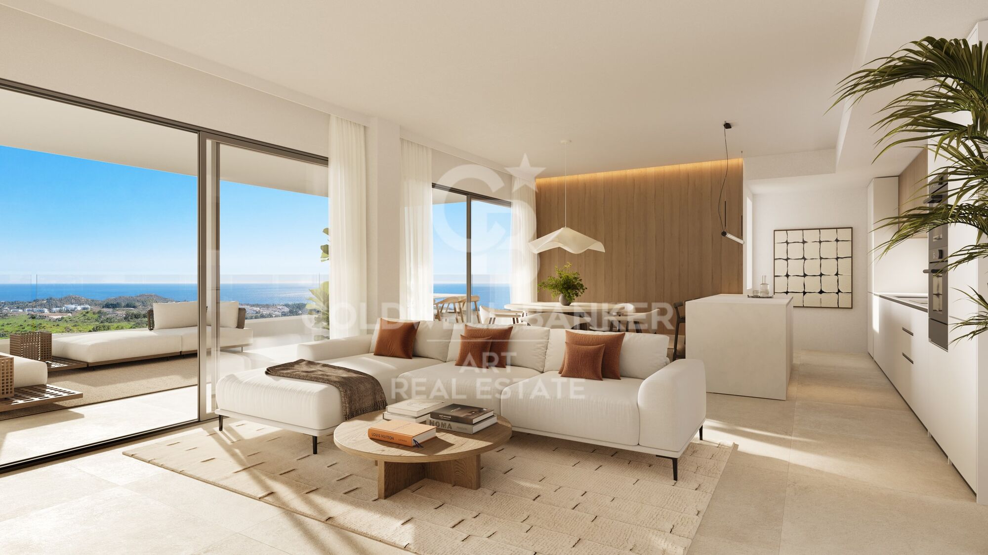 Nuevos apartamentos con vistas al mar y montaña en Mijas