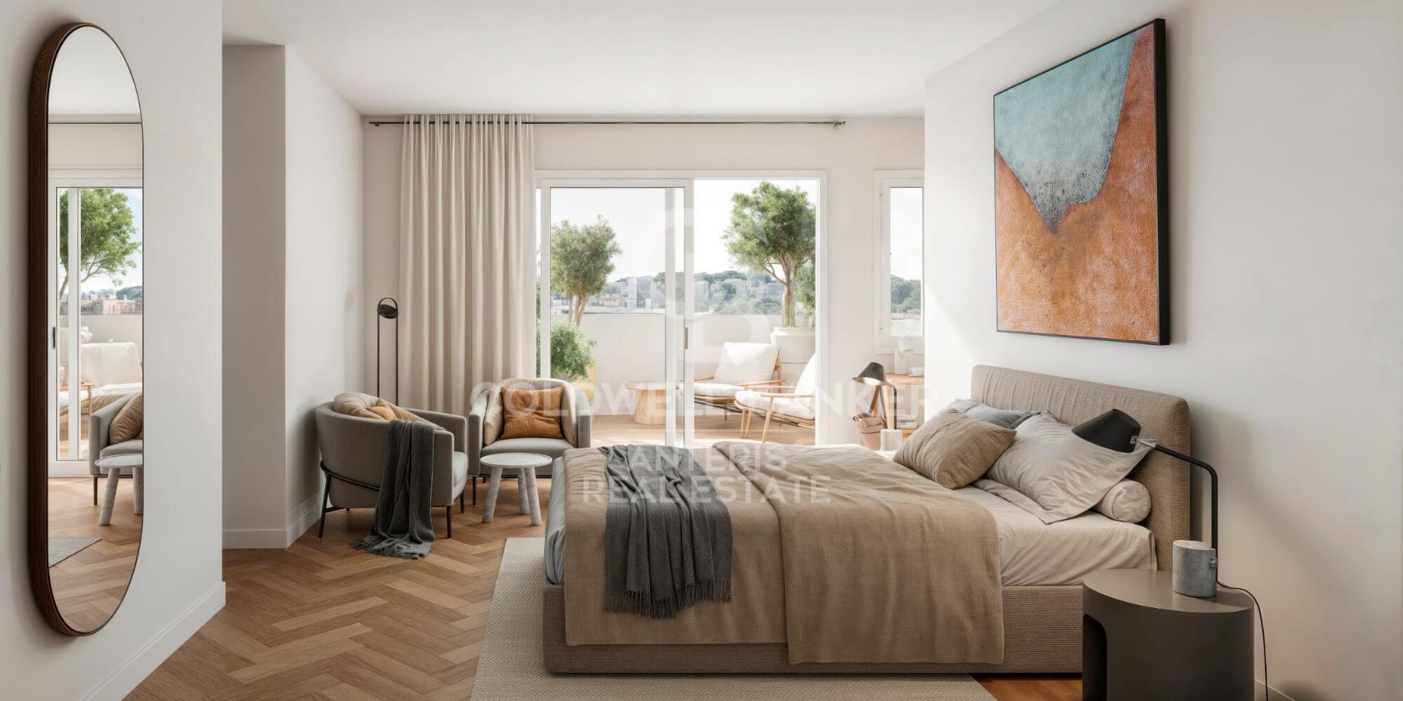 Luxury penthouse with two terraces and exceptional views