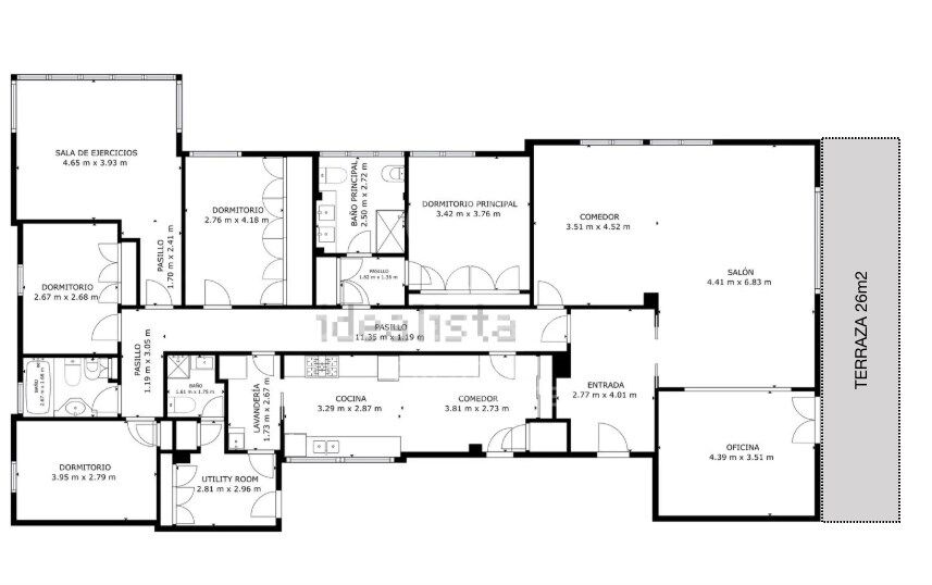 Appartement avec terrasse et 3 places de parking à vendre à Pedralbes