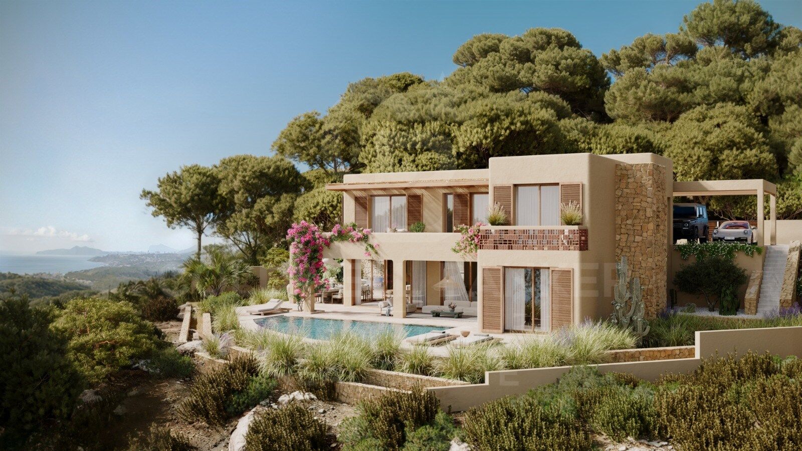Exklusive Designer-Villa in Moraira mit Meerblick