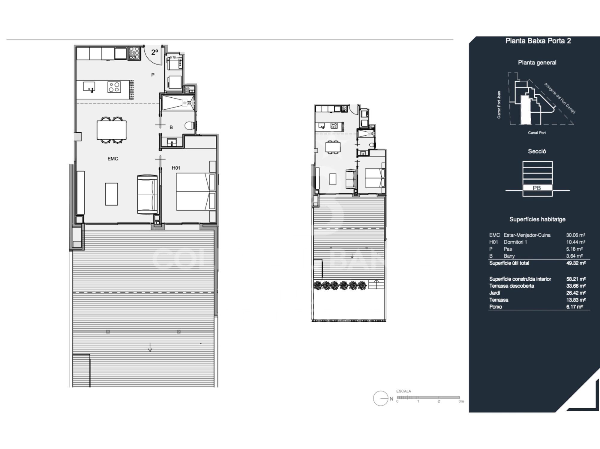 Promotion of new build flats in Santa Margarita, Roses, Costa Brava