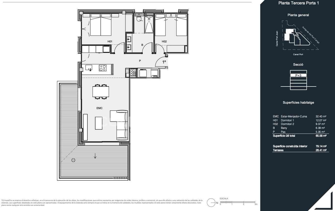 Promotion of new build flats in Santa Margarita, Roses, Costa Brava