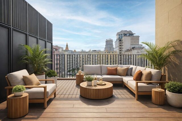 Penthouse with terrace in prime location next to Paseo de Gracia