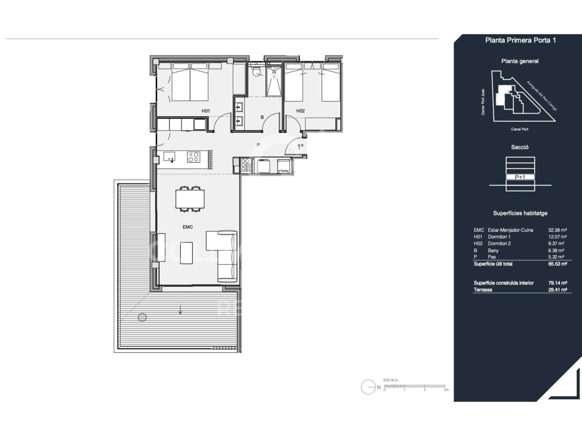 Comprar piso en Roses: Apartamento de obra nueva con terraza frente al canal, Santa Margarita