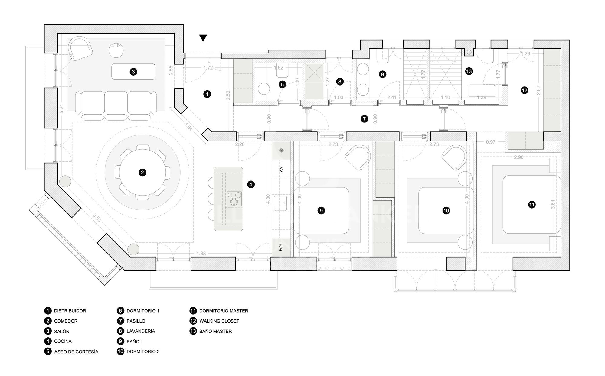 3-Zimmer-Wohnung zum Renovieren in Chamberí, Madrid