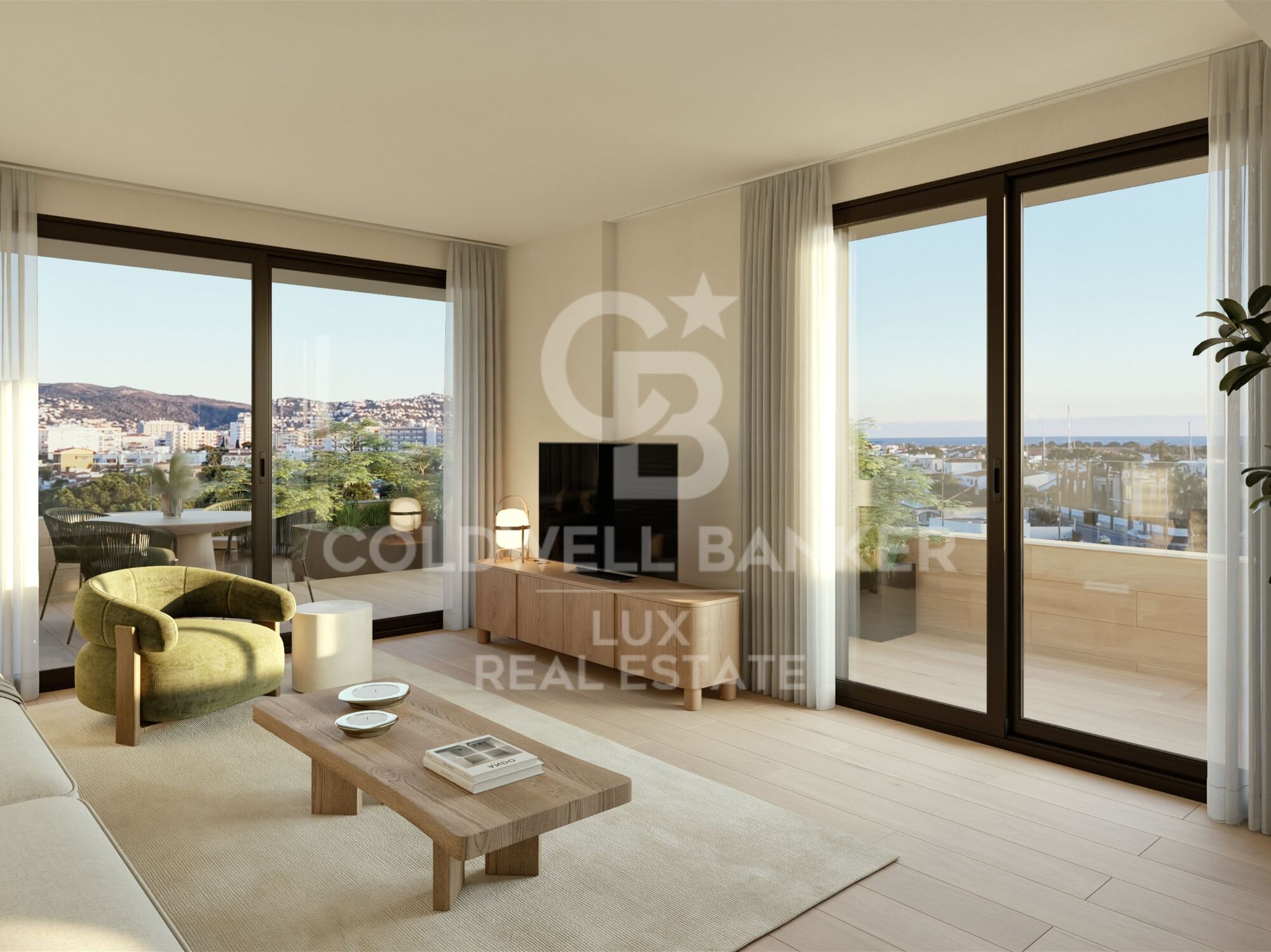 Apartment with 3 bedrooms and large terrace facing the canal, Roses