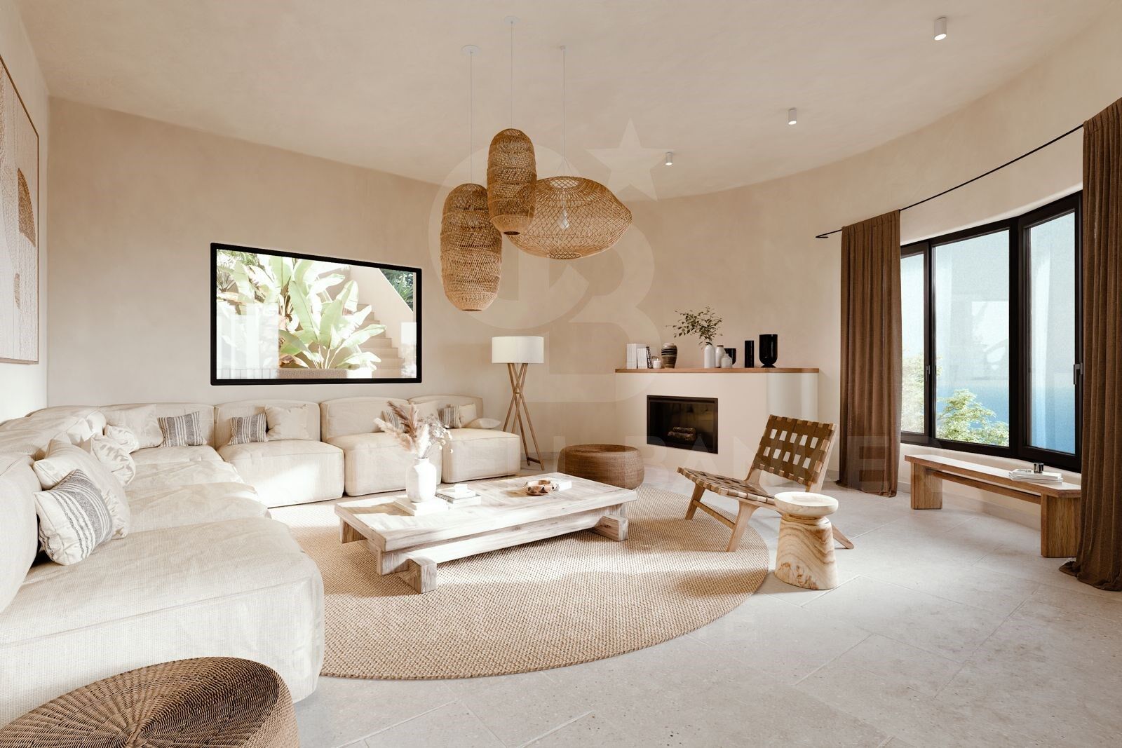 Exclusive luxury villa with panoramic and sea views.
