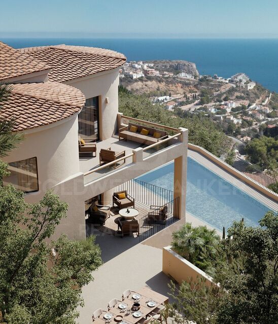 Villa de luxe exclusive avec vue panoramique et sur la mer.