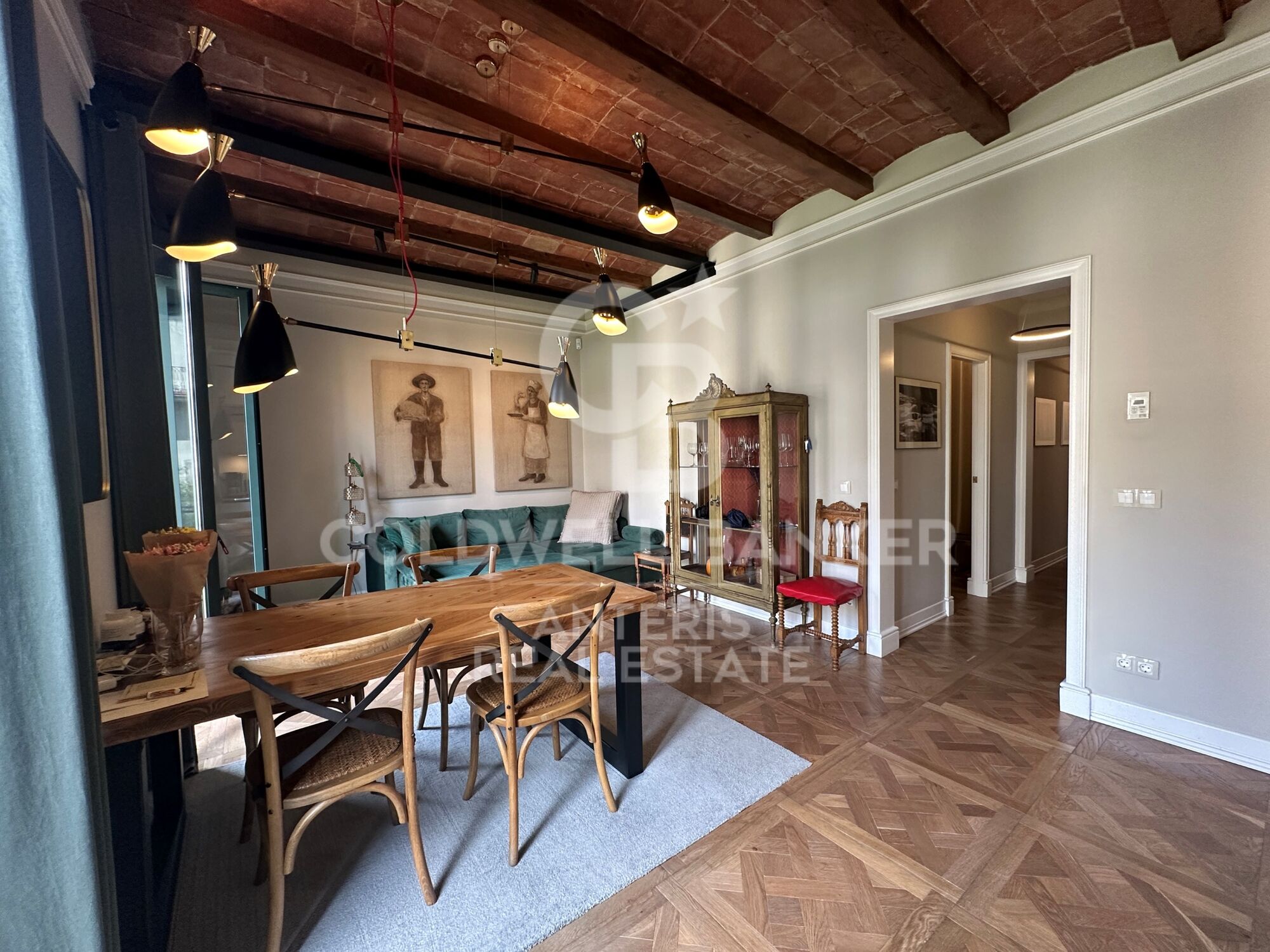 Designer apartment in a modernist building with spectacular views